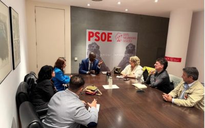 Una delegación de CYLCAE y Afadis se han reunido con Luc André Diouf y Maria Pilar Moreno Fernandez, Diputados Del Grupo Parlamentario Socialista en el Congreso